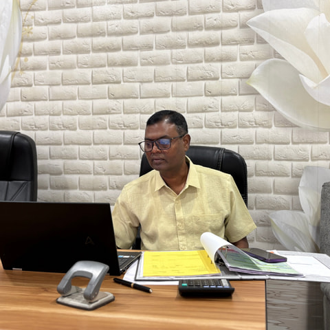 Ranjit Sinha at the Vitthal Udyognagar office